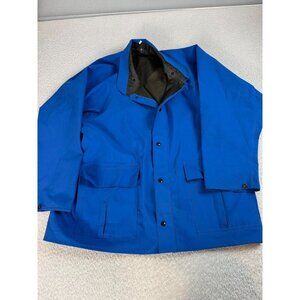 Watershed Mens Gore Tex Workwear Waterproof Rain Coat Jacket Blue XXL